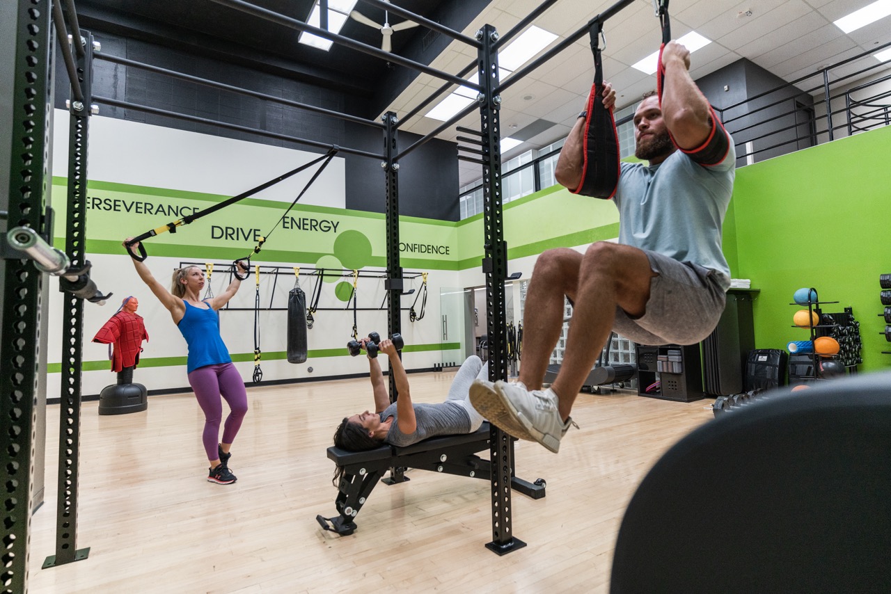 Team Fitness class at downtown Calgary's Fifth Avenue Club